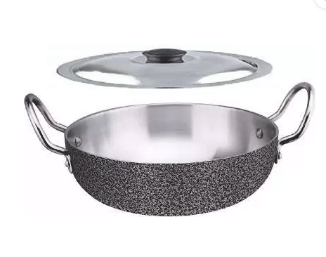     			Carnival - Kadhai3.5ltr withlid Aluminium Ceramic Appam Patra 3500 ml ( Pack of 1 )