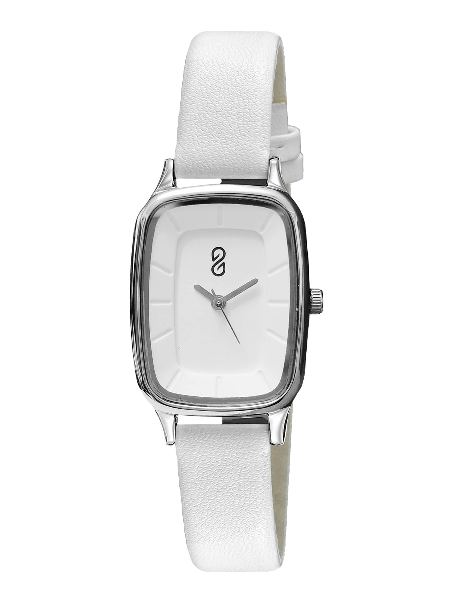     			DIGITRACK - White Leather Analog Womens Watch