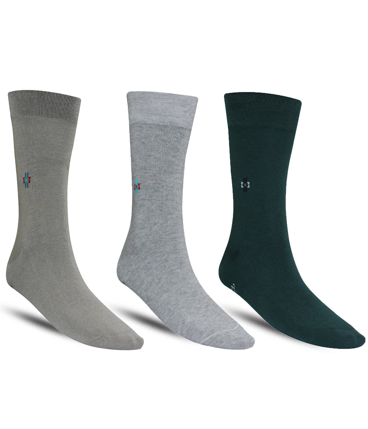 Dollar - Cotton Men's Self Design Multicolor Full Length Socks ( Pack of 3 ) - Socks | Buy online on ZillyBuy