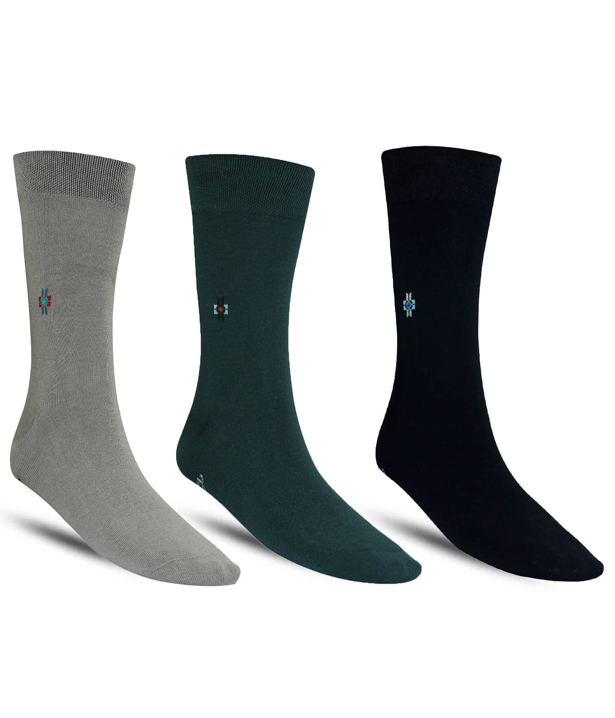 Dollar - Cotton Men's Solid Multicolor Full Length Socks ( Pack of 3 ) - Socks | Buy online on ZillyBuy