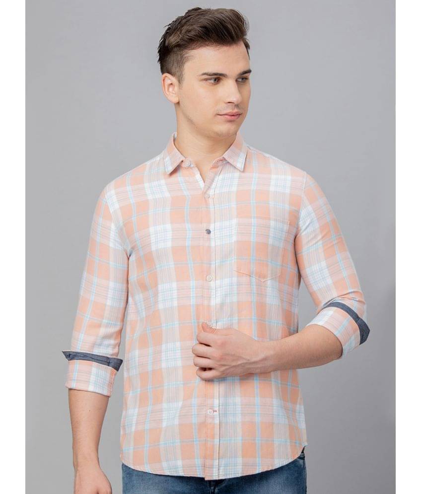 Globus - Pink 100% Cotton Regular Fit Men's Casual Shirt ( Pack of 1 ) Globus - Pink 100% Cotton Regular Fit Men's Casual Shirt ( Pack of 1 )