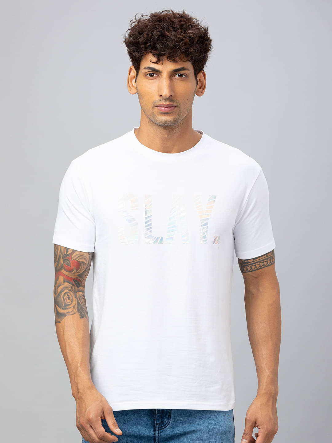     			Globus - White Cotton Regular Fit Men's T-Shirt ( Pack of 1 )