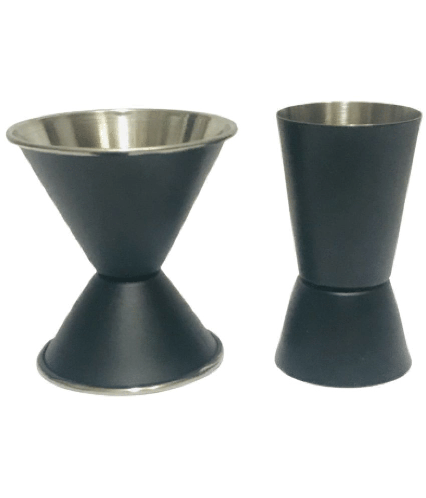     			Black Stainless Steel Peg Measurer ( Pack of 2 )