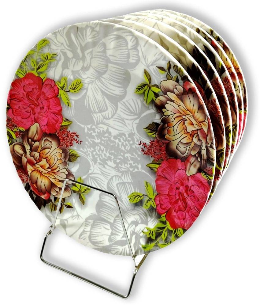 Inpro 6 Pcs Melamine Multi Color Full Plate Inpro 6 Pcs Melamine Multi Color Full Plate