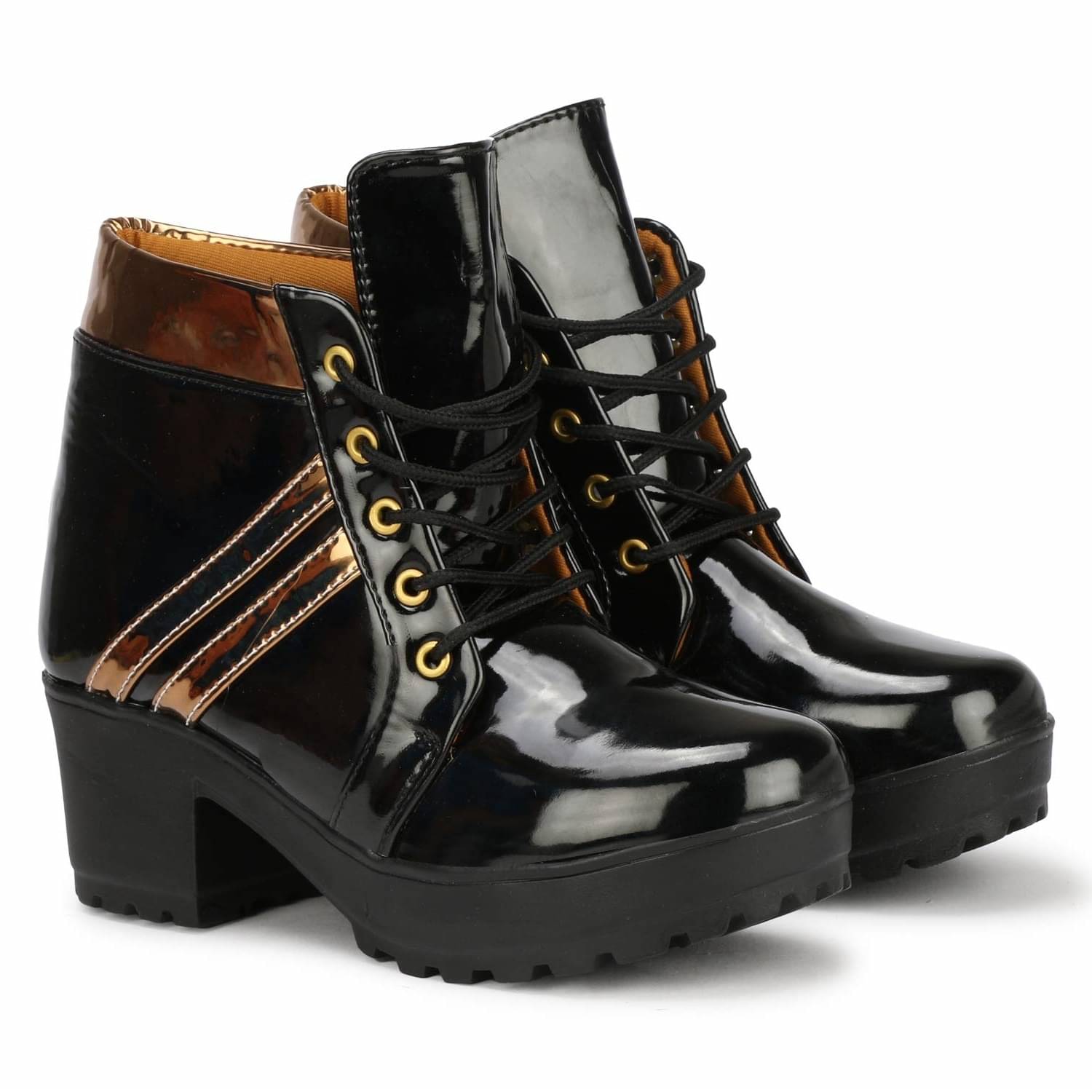    			Ishransh - Black Women's Ankle Length Boots