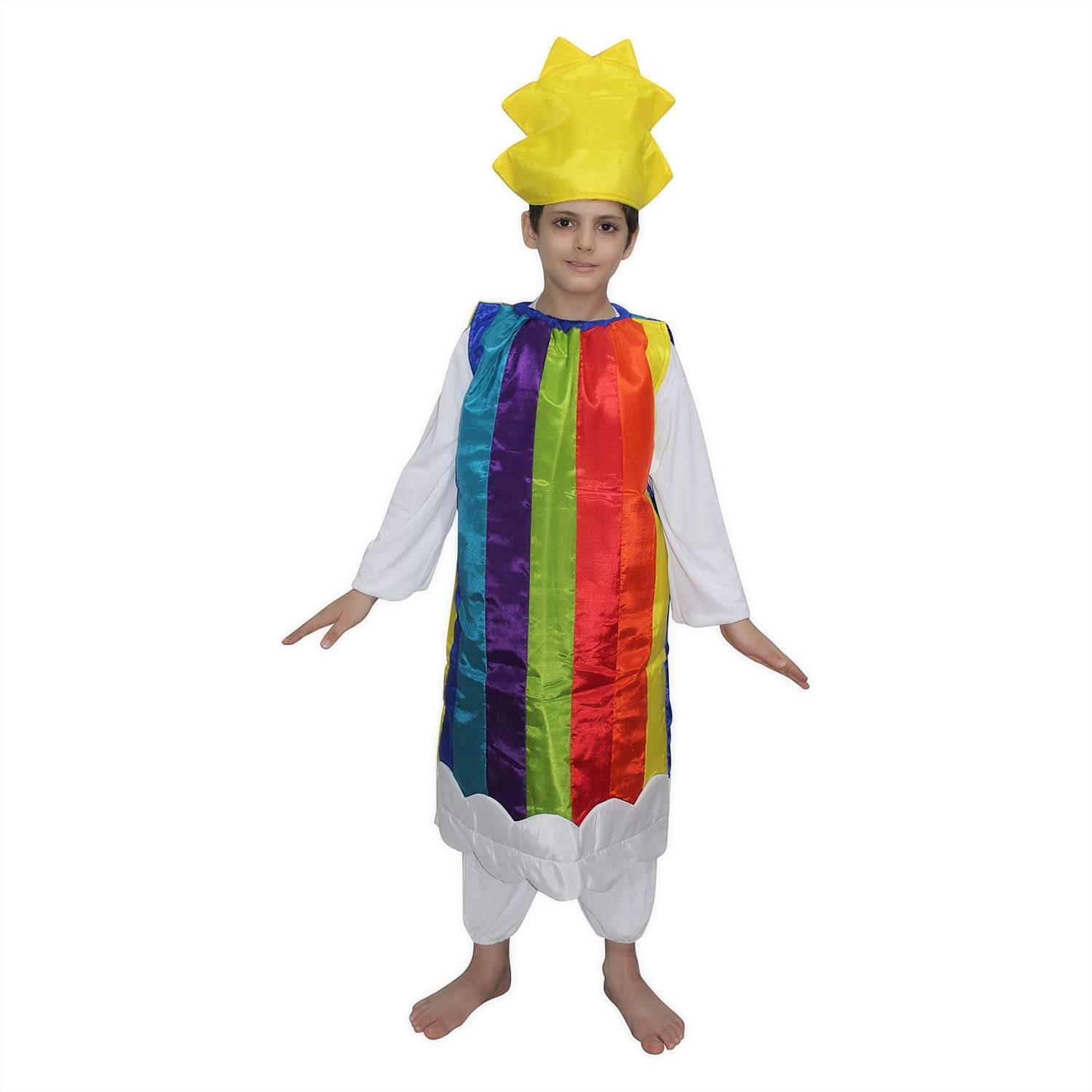 Kaku Fancy Dresses Nature Theme Rainbow Costume for Boy, 3-4 Years (Multicolour) Kaku Fancy Dresses Nature Theme Rainbow Costume for Boy, 3-4 Years (Multicolour)