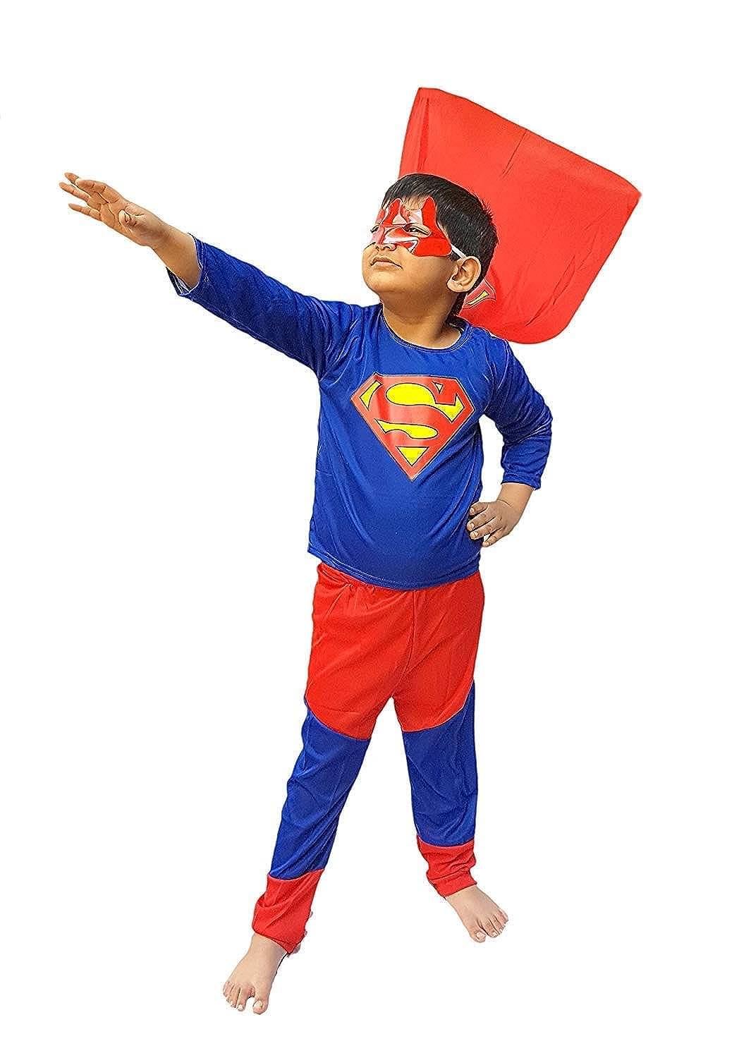     			Kaku Fancy Dresses Super Hero Costume -Red & Blue, 5-6 Years, for Boys