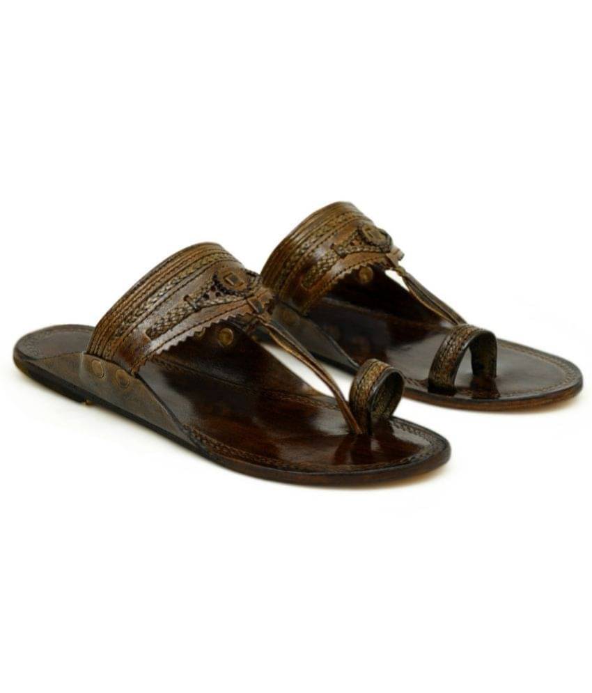     			STEPHORN - Brown Men's Kolhapuris