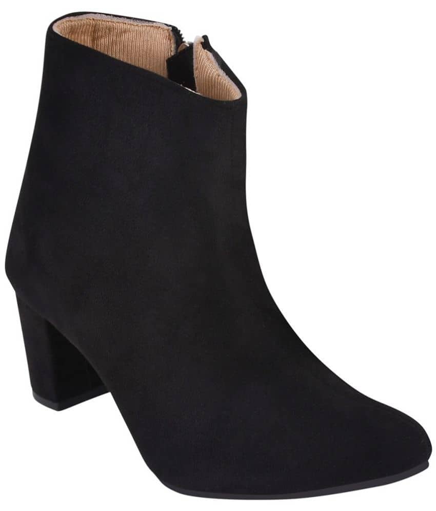 Shoetopia - Black Women's Ankle Length Boots