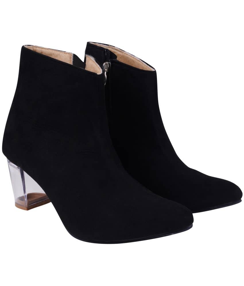 Shoetopia - Black Women's Ankle Length Boots