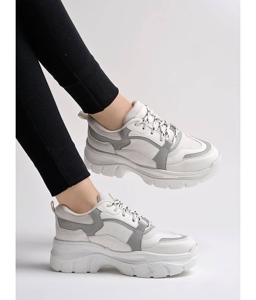 Shoetopia - White Women's Running Shoes - Sports Shoes | Buy online on ZillyBuy