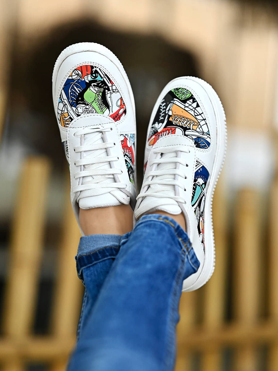     			Shoetopia - White Women's Sneakers