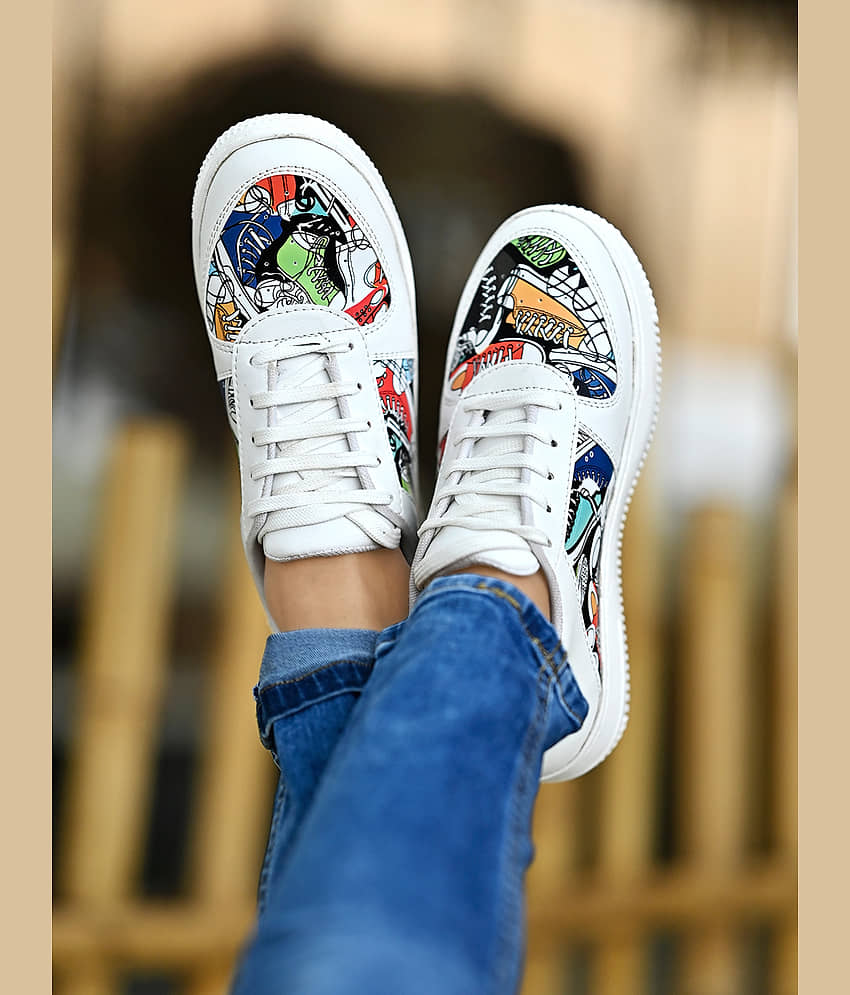 Shoetopia - White Women's Sneakers - Casual Shoes | Buy online on ZillyBuy