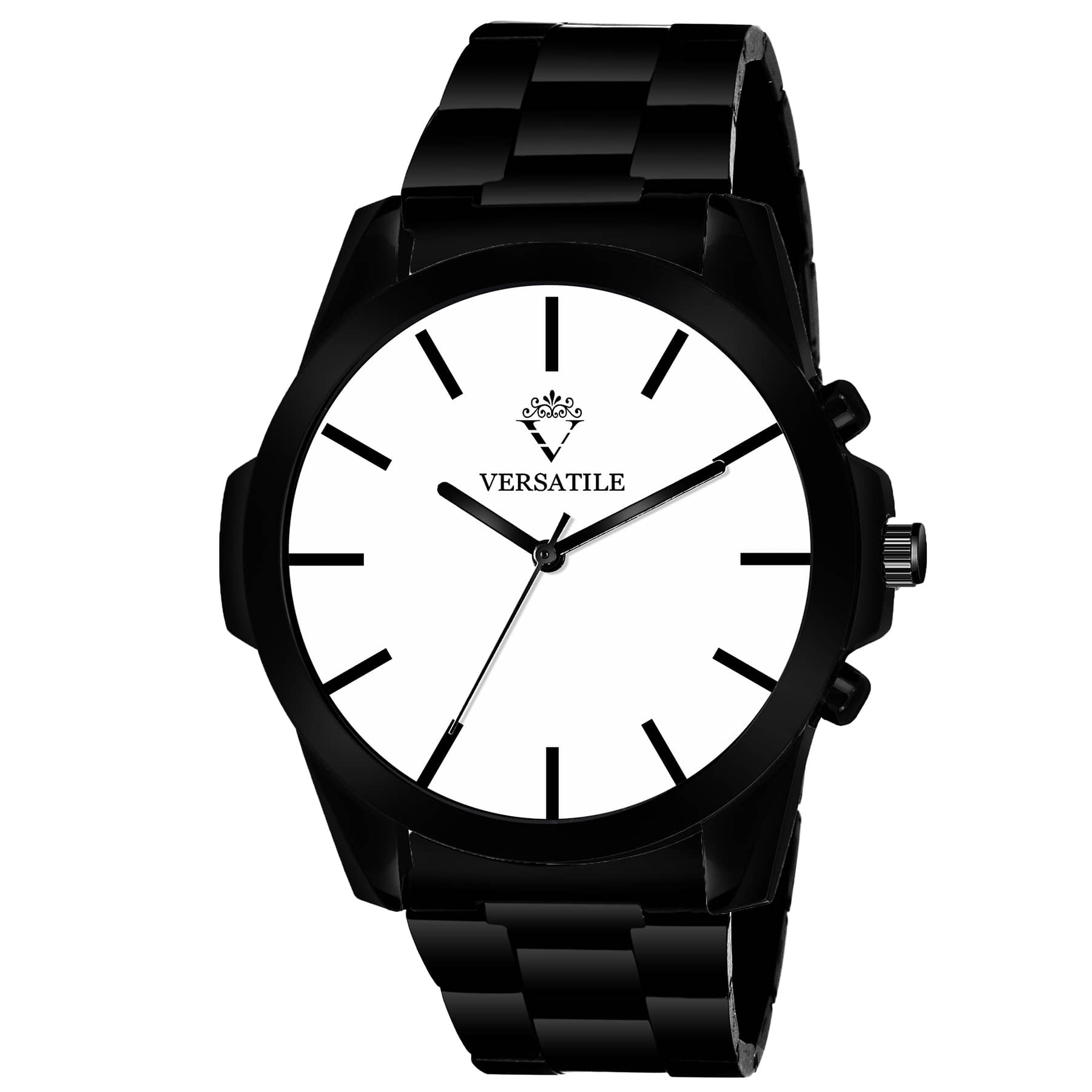 Versatile - Black Stainless Steel Analog Men's Watch
