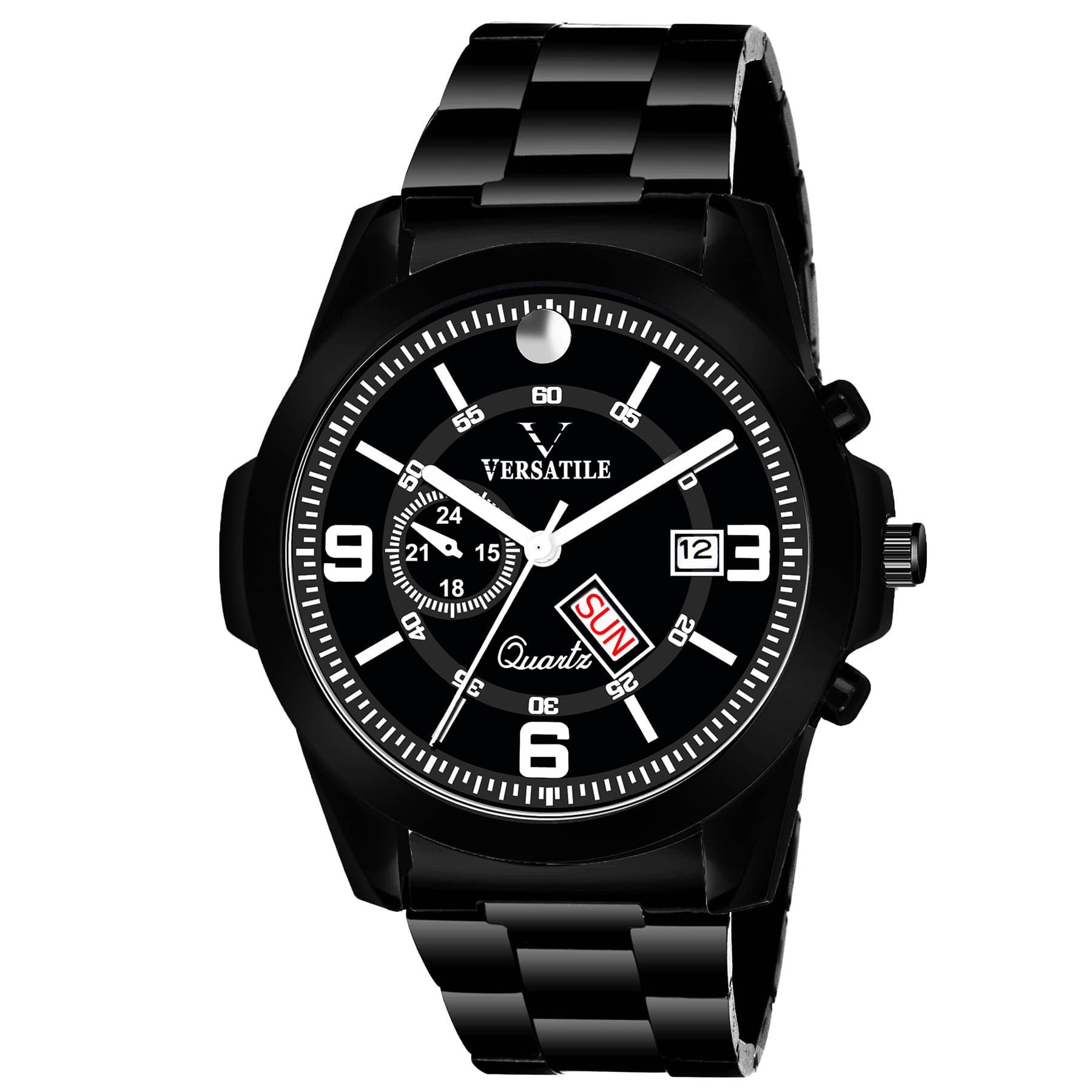 Versatile - Black Stainless Steel Analog Men's Watch