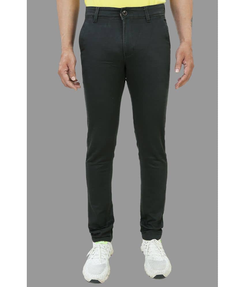 plounge - Dark Green Cotton Blend Slim Fit Men's Jeans ( Pack of 1 ) - Jeans | Buy online on ZillyBuy