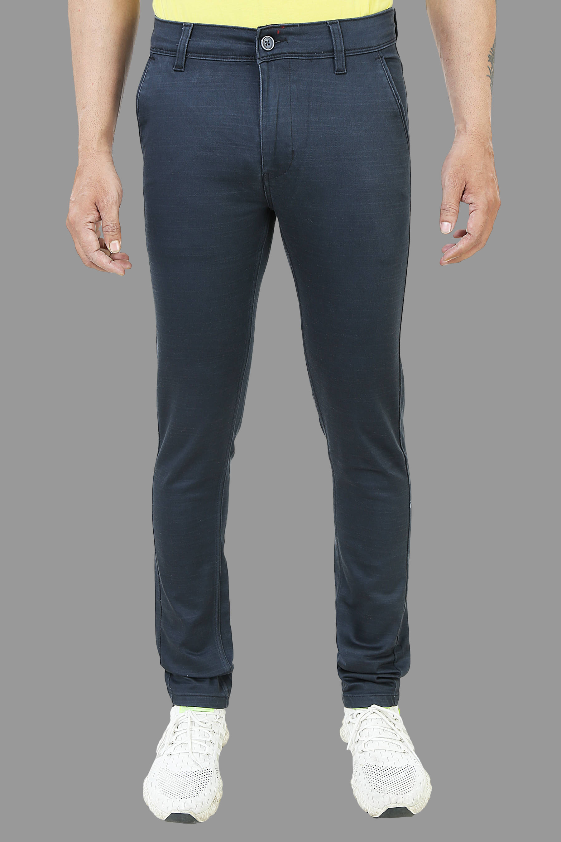     			plounge - Grey Cotton Blend Slim Fit Men's Jeans ( Pack of 1 )
