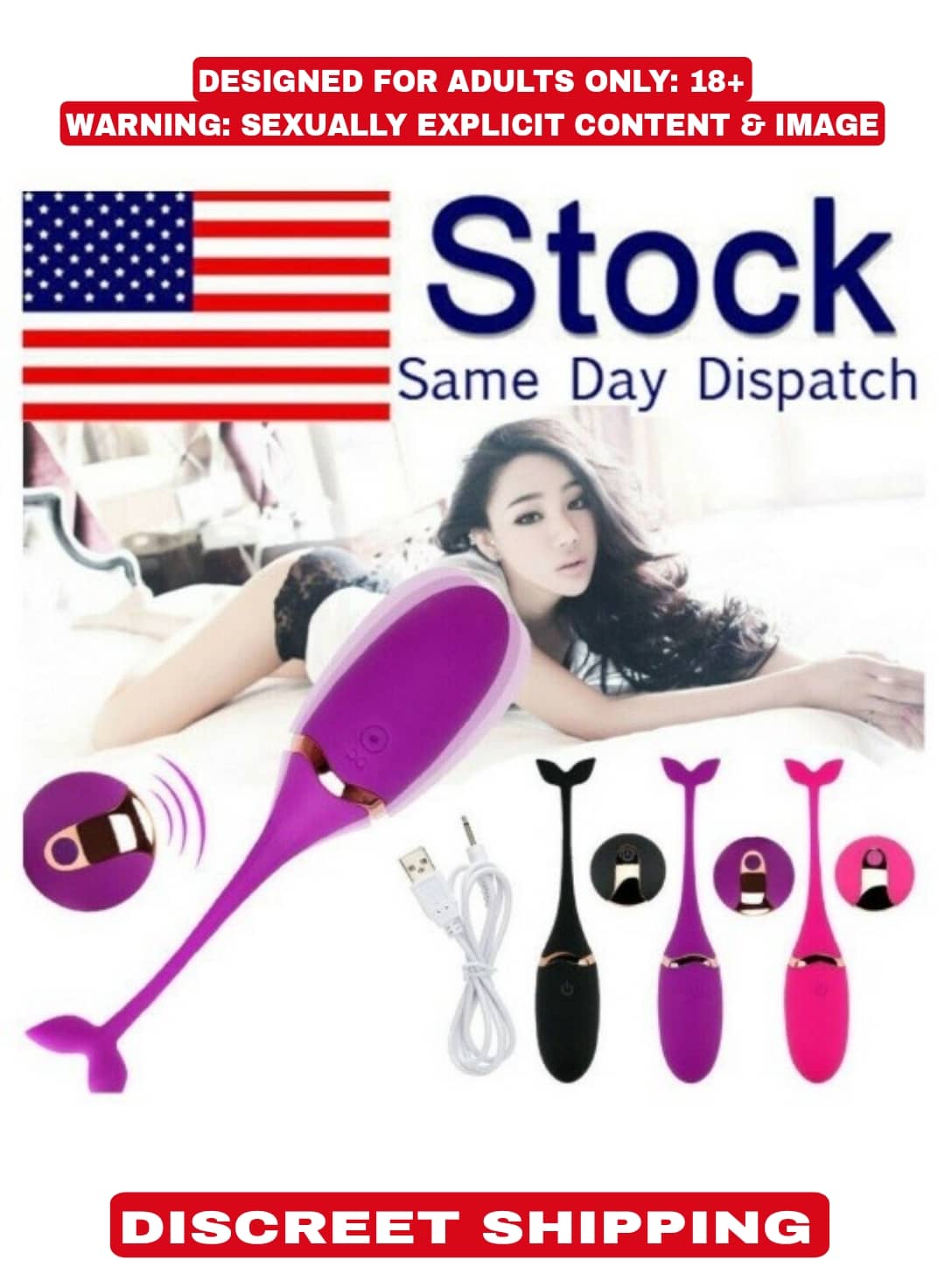 10 Speed Vibrating Fish Shaped Egg With Wireless Remote Control And USB Charging Sex Toy For Women By Naughty World