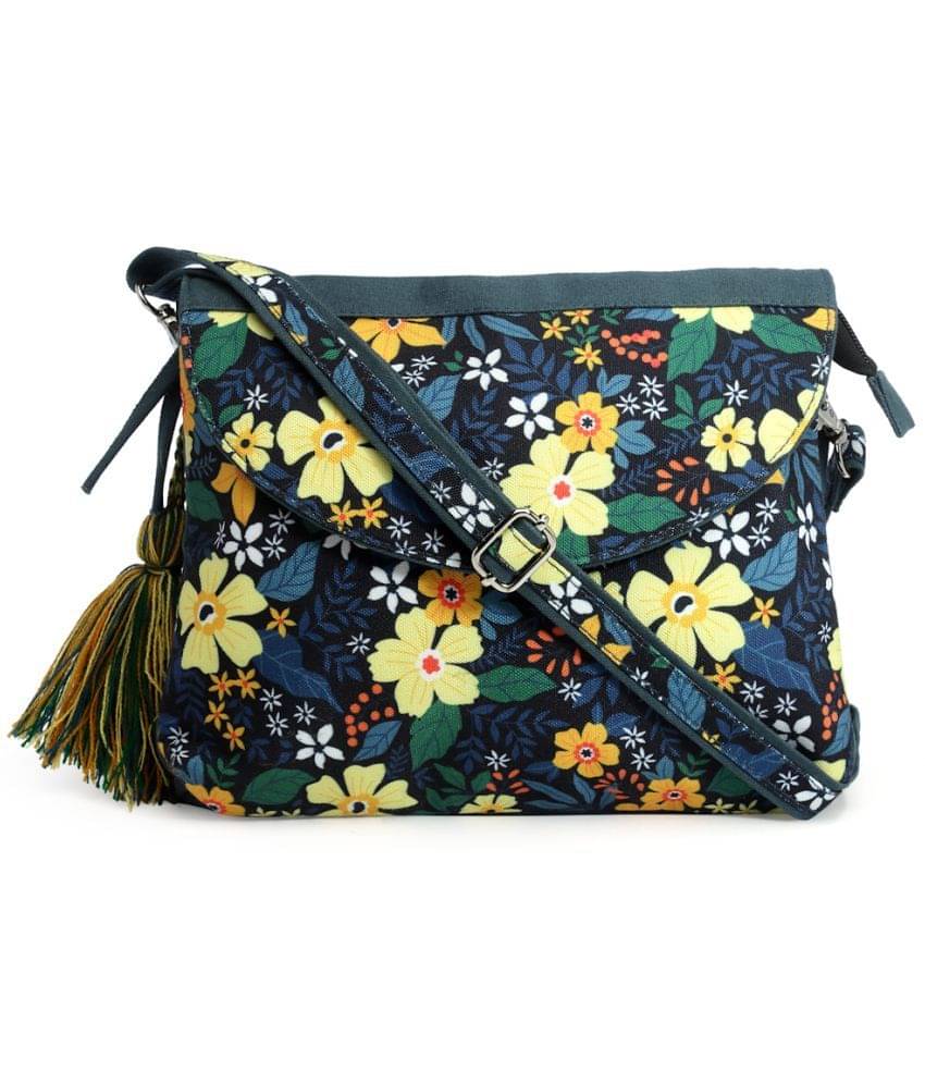    			Anekaant Sling Bag Polyster Set of 1 ( Green )