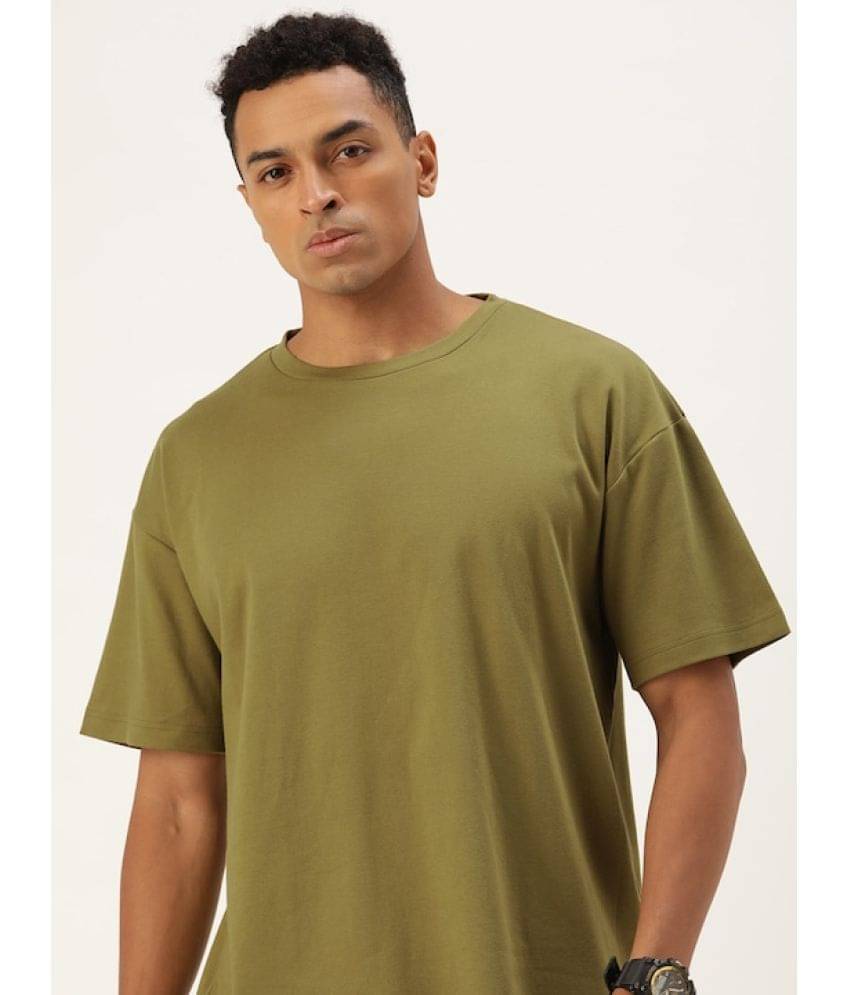 Bene Kleed Men Drop-Shoulder Sleeves Oversized Pure Cotton T-shirt Bene Kleed Men Drop-Shoulder Sleeves Oversized Pure Cotton T-shirt