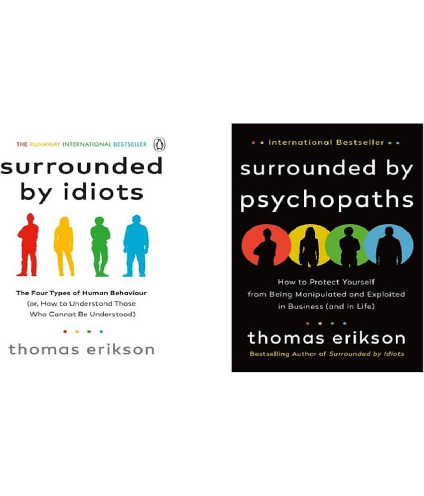 ( Combo Of 2 Pack ) Surrounded by Idiots & Surrounded by Psychopaths Paperback 2020 by Thomas Erikson - Stationery | Buy online on ZillyBuy