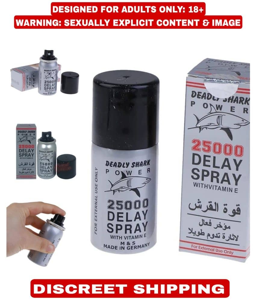 DADLY SHAARK 25000 DELAY SPRAY FOR PENIS BOSTER AND ENLARGMENT BY KAMAHOUSE