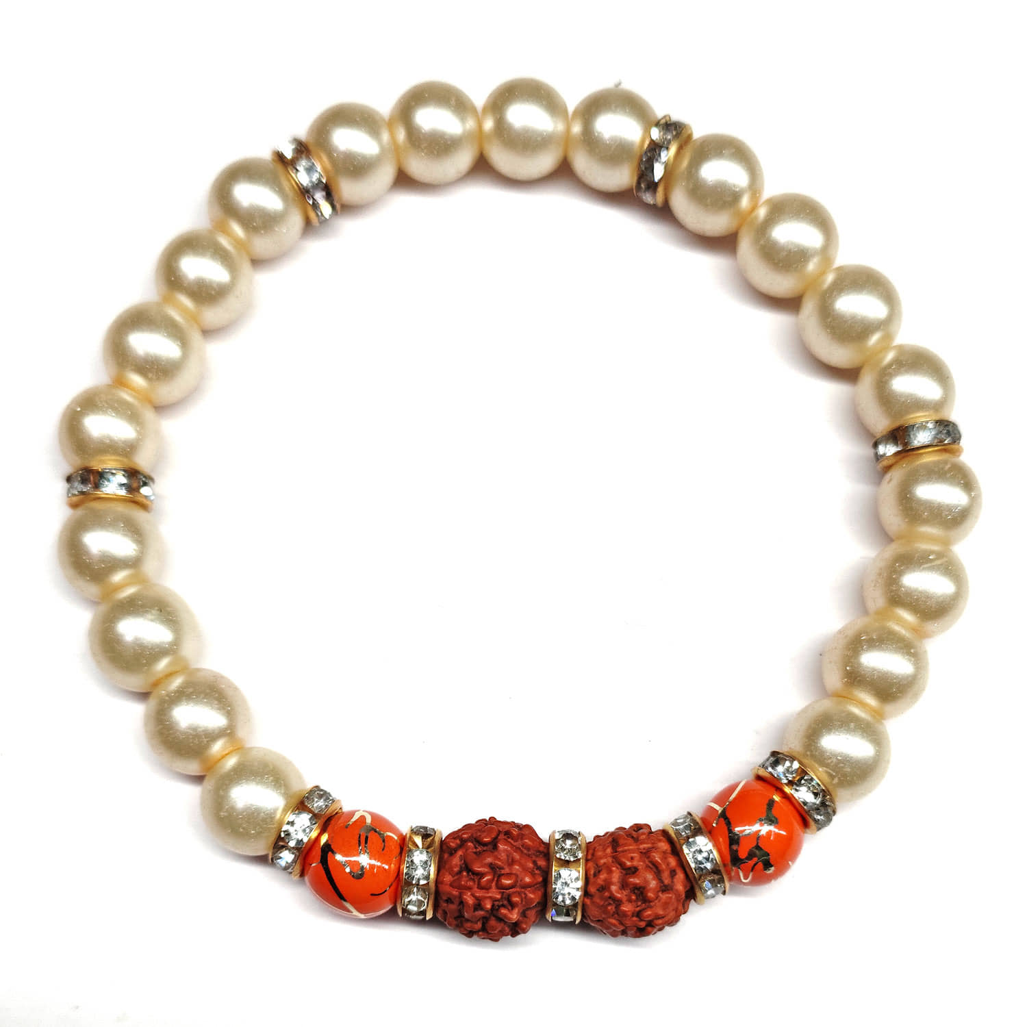 DAIVYA WELLNESS - Cream Bracelet ( Pack of 1 ) - Bangles & Bracelets | Buy online on ZillyBuy