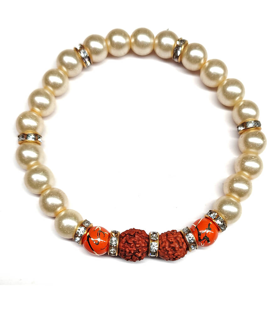 DAIVYA WELLNESS - Cream Bracelet ( Pack of 1 ) - Bangles & Bracelets | Buy online on ZillyBuy