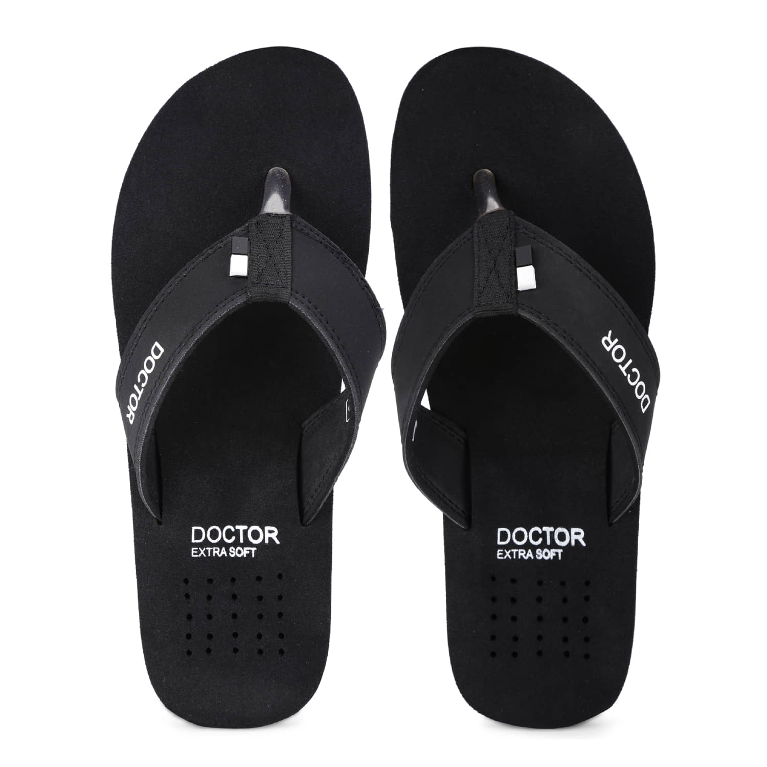 DOCTOR EXTRA SOFT - Black Men's Thong Flip Flop