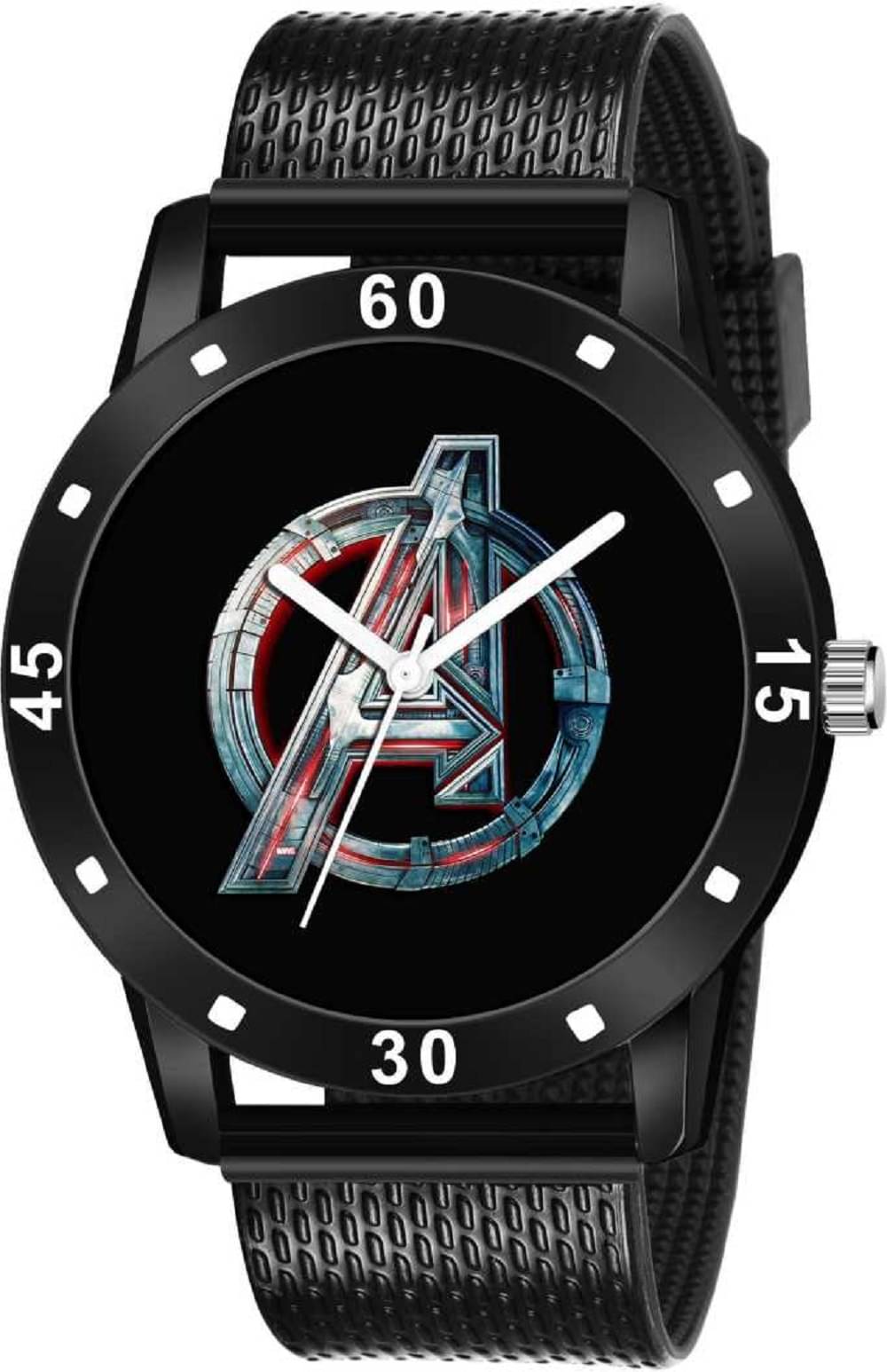     			EMPERO - Black PU Analog Men's Watch