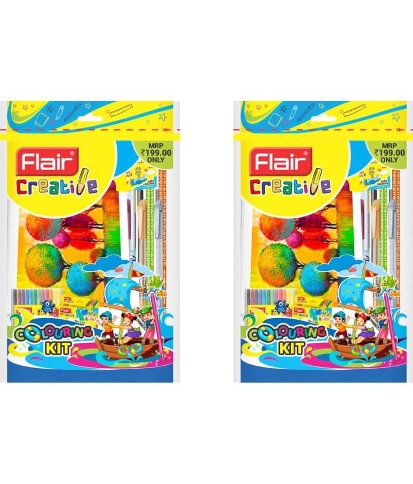     			FlairCreative Series Colouring Kit | For Stationery Kit and School Kit Pack of 2