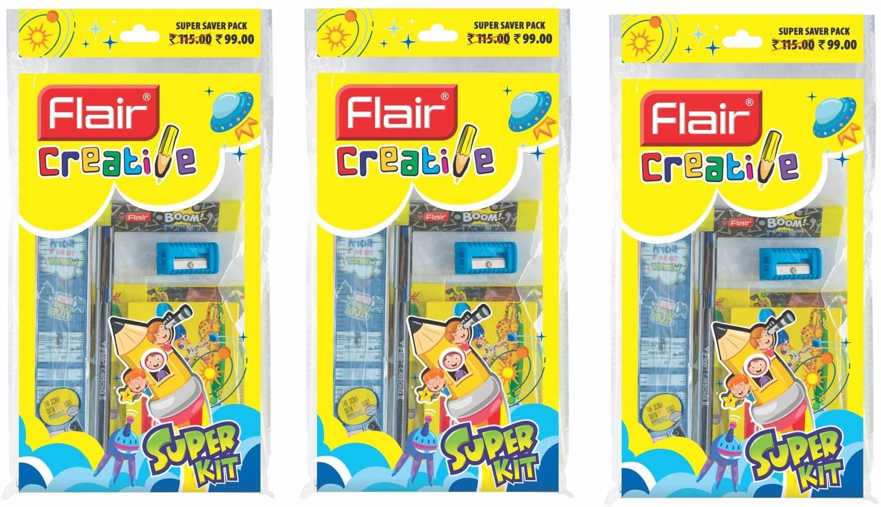     			FlairCreative Series Super Smart Kit | For Stationery Kit & School Kit | Set of 3