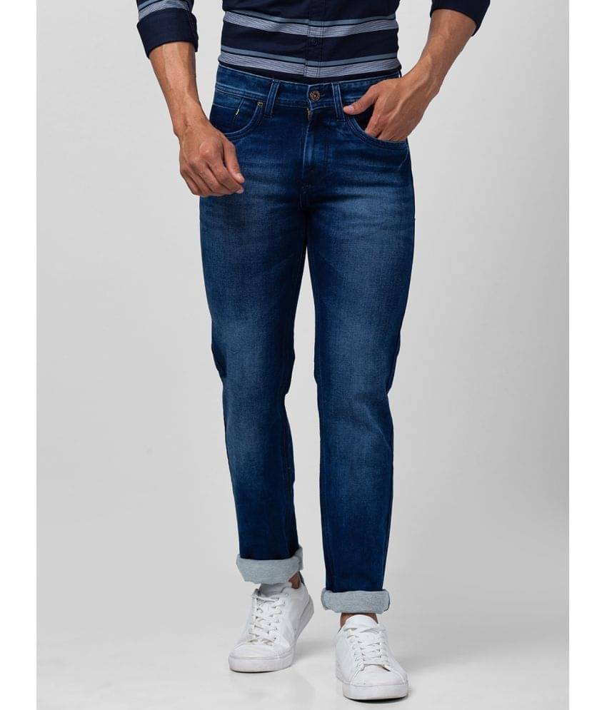 Globus - Blue Denim Slim Fit Men's Jeans ( Pack of 1 ) Globus - Blue Denim Slim Fit Men's Jeans ( Pack of 1 )