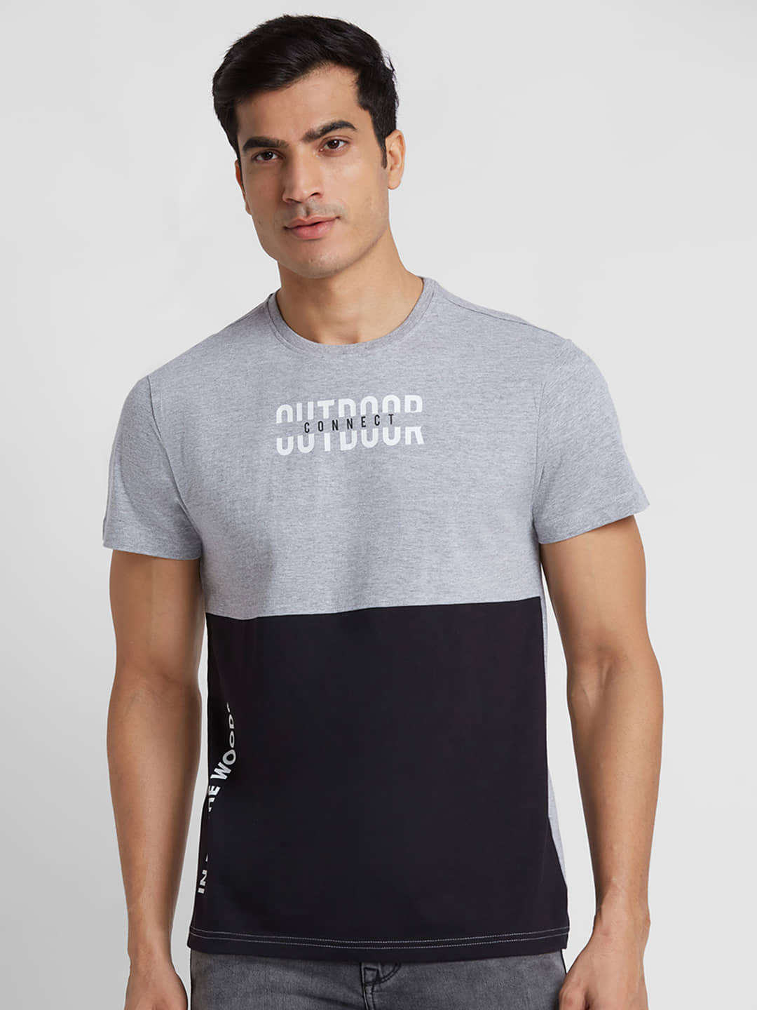 Globus - Grey Melange 100% Cotton Regular Fit Men's T-Shirt ( Pack of 1 )