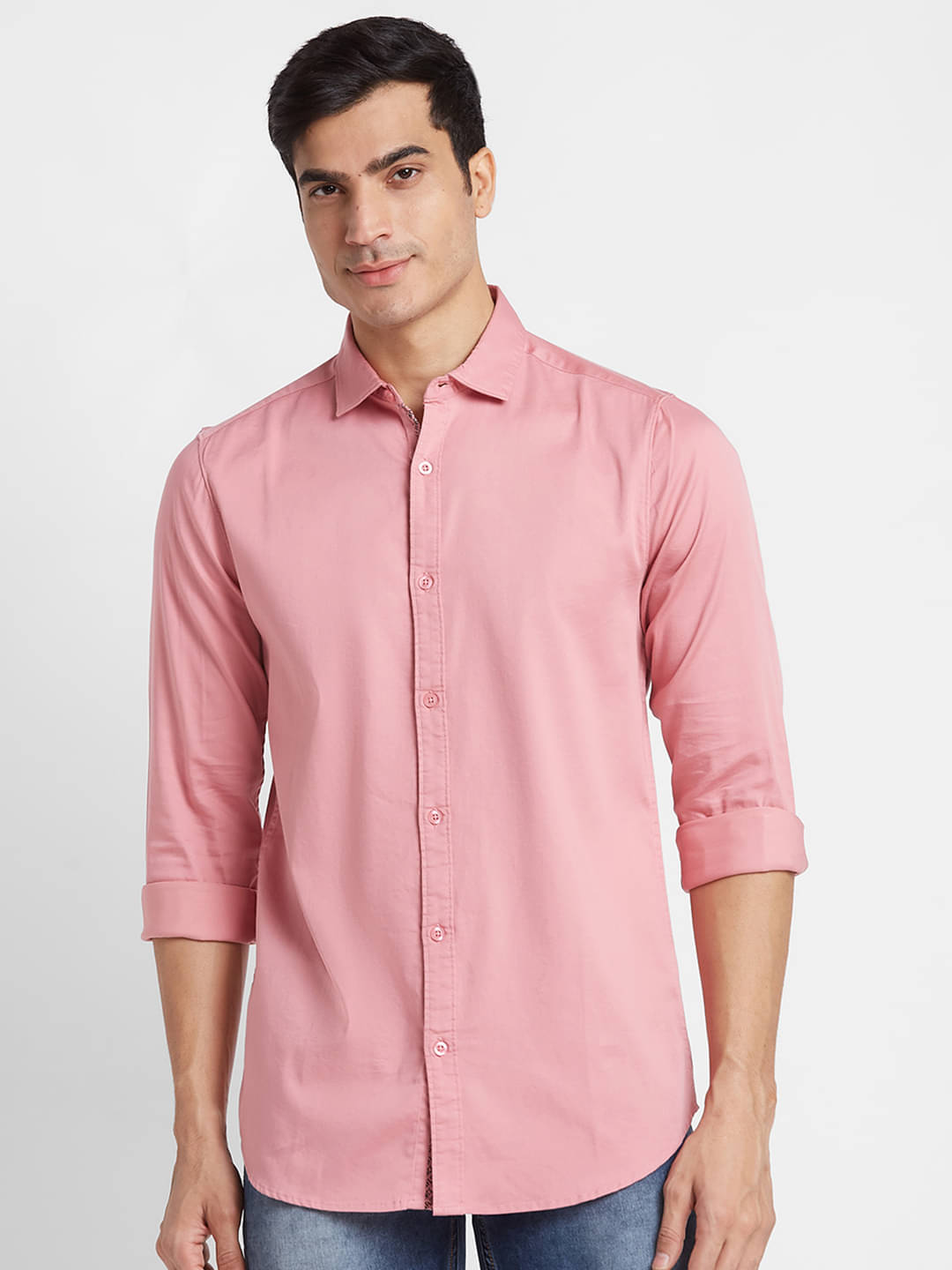 Globus - Pink 100% Cotton Regular Fit Men's Formal Shirt ( Pack of 1 )     			Globus - Pink 100% Cotton Regular Fit Men's Formal Shirt ( Pack of 1 )