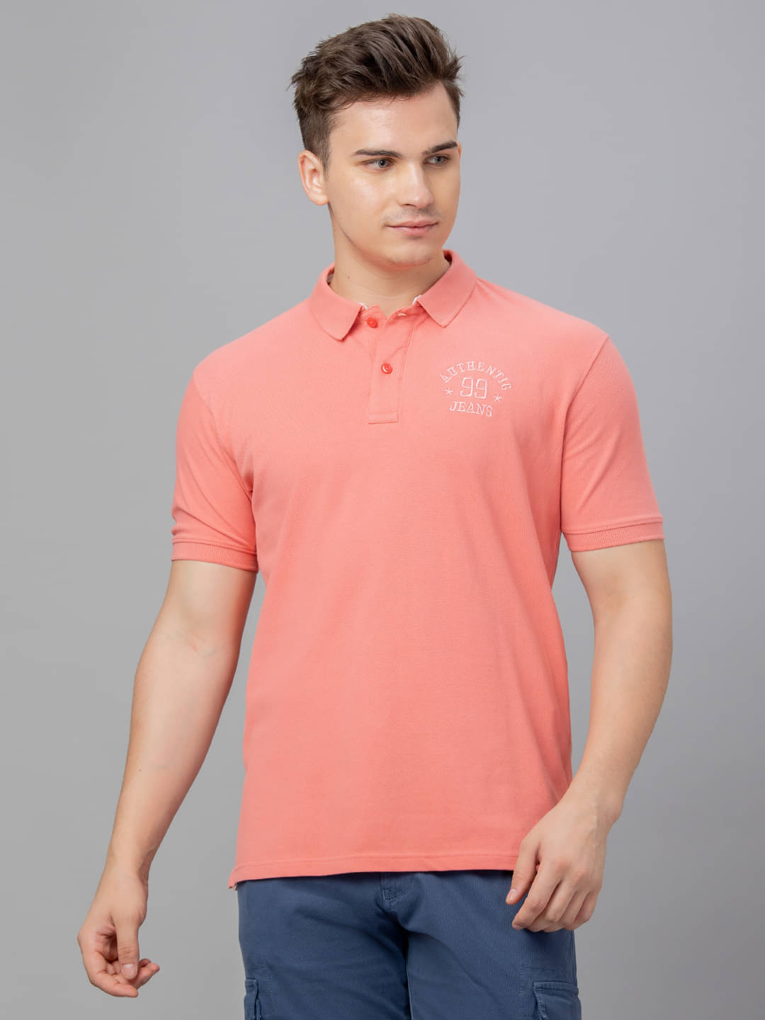 Globus - Pink Cotton Regular Fit Men's Polo T Shirt ( Pack of 1 )     			Globus - Pink Cotton Regular Fit Men's Polo T Shirt ( Pack of 1 )