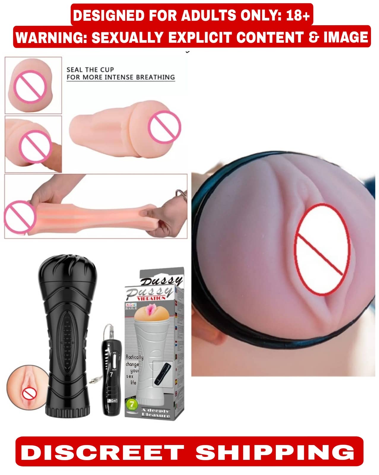 KAMAHOUSE Masturbator Pocket Pussy inch Soft & Real Pussy Sex toy For men