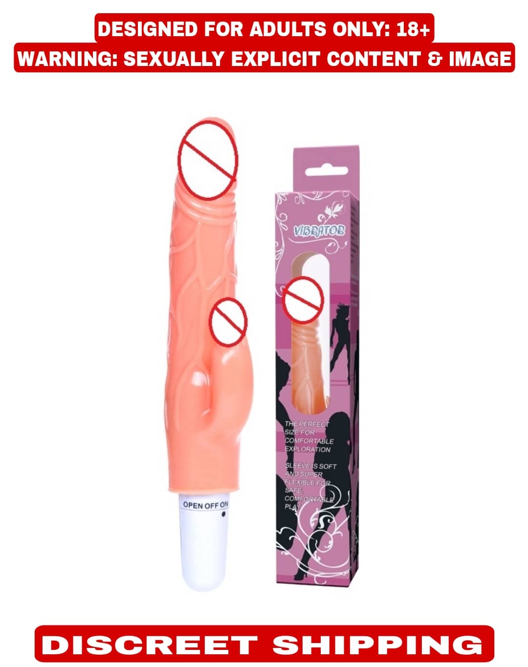 Kamahouse 8 INCH G-Spot-Dildo vibrator-Rabbit-Female-Adult-Sex