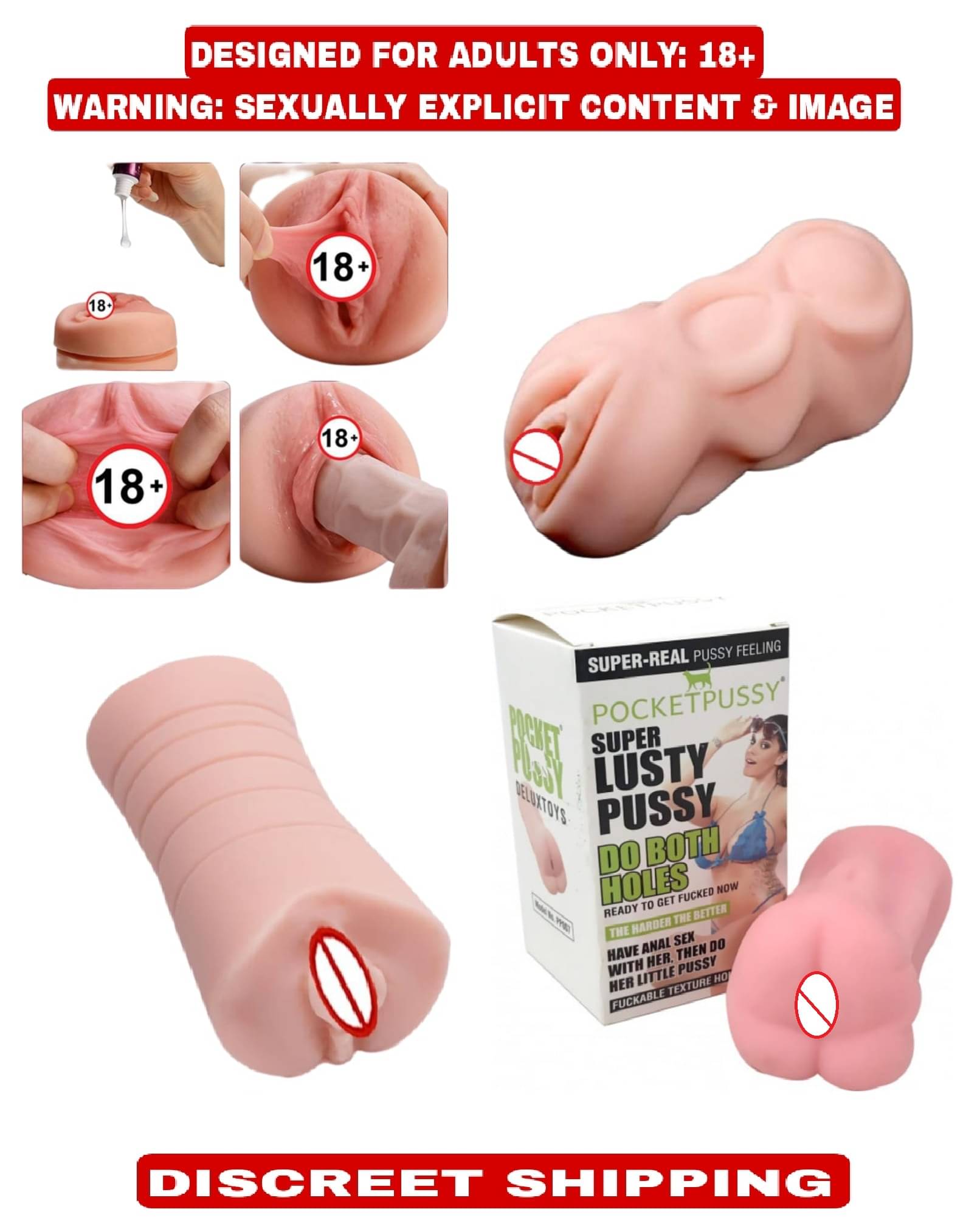 Kamahouse Naughty Toys Presents Masturbator Pocket Pussy Sex Toy "Vagina Pussy"     			Kamahouse Naughty Toys Presents Masturbator Pocket Pussy Sex Toy "Vagina Pussy"