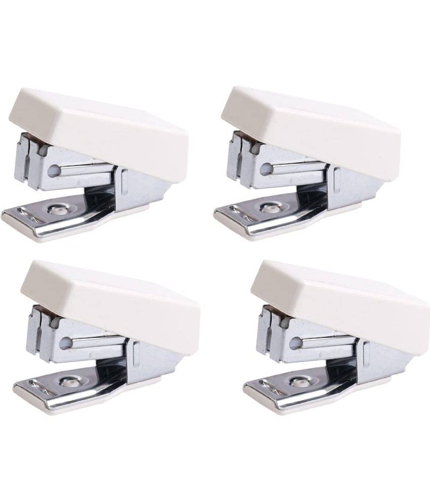     			Kangaro Desk Essentials M-10 All Metal Half Strip, Ivory, Set of 4 Stapler