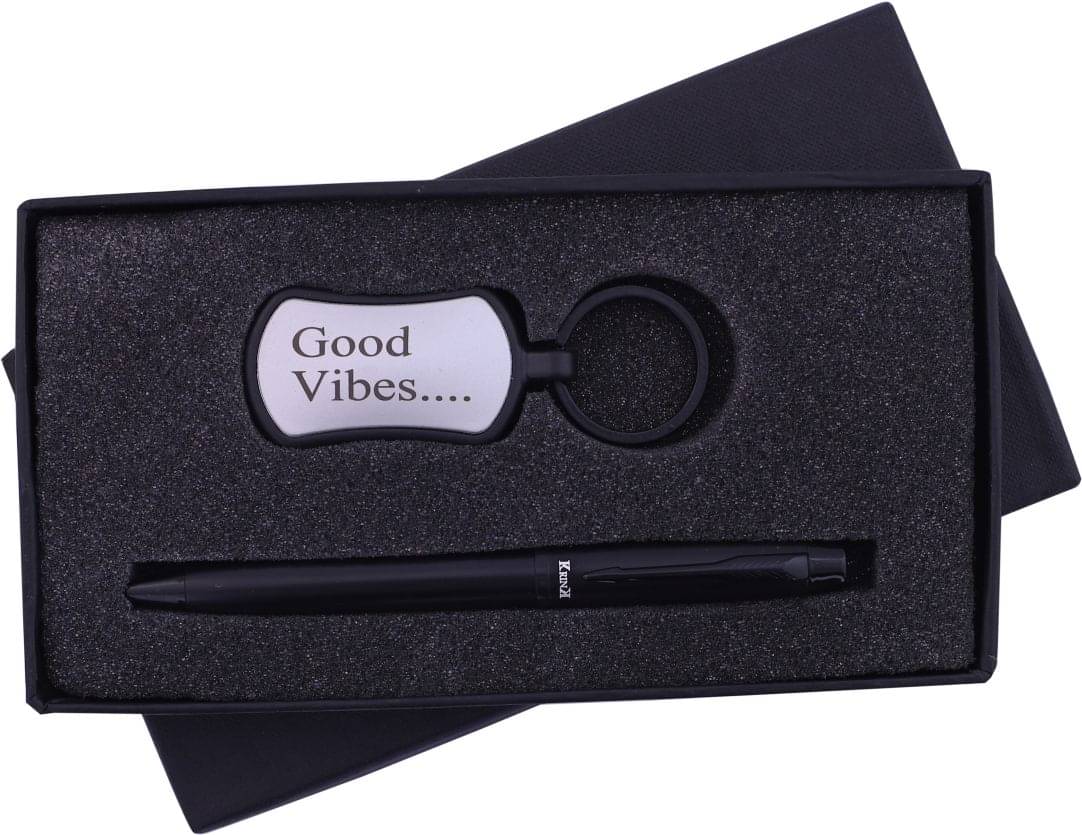Krink Ball pen Black body with free Key Chain Pen Gift Set(Blue) Krink Ball pen Black body with free Key Chain Pen Gift Set(Blue)