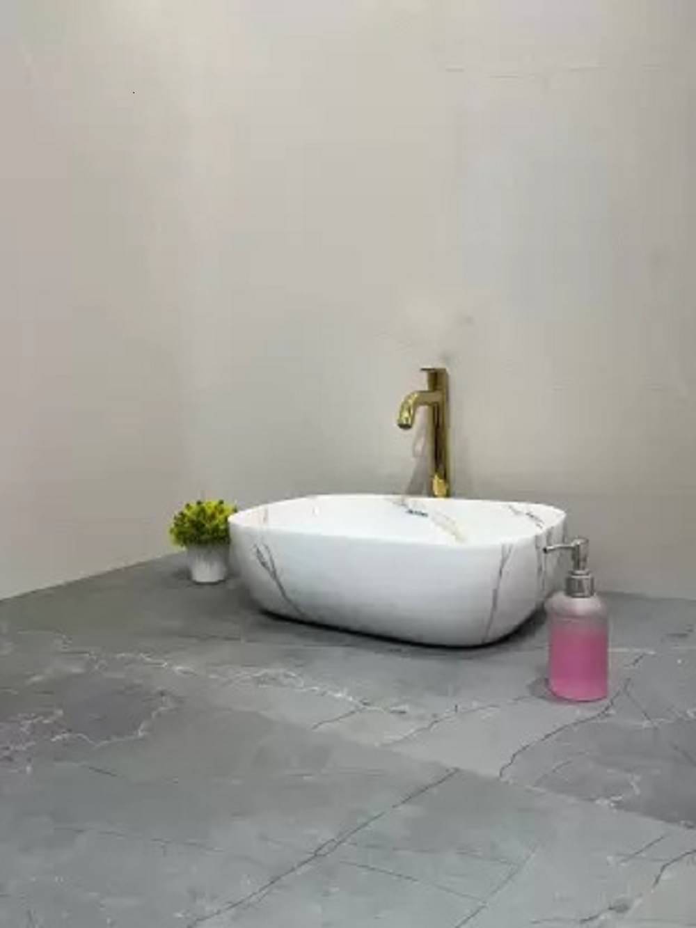     			MITILES White Ceramic Over Counter Wash Basins