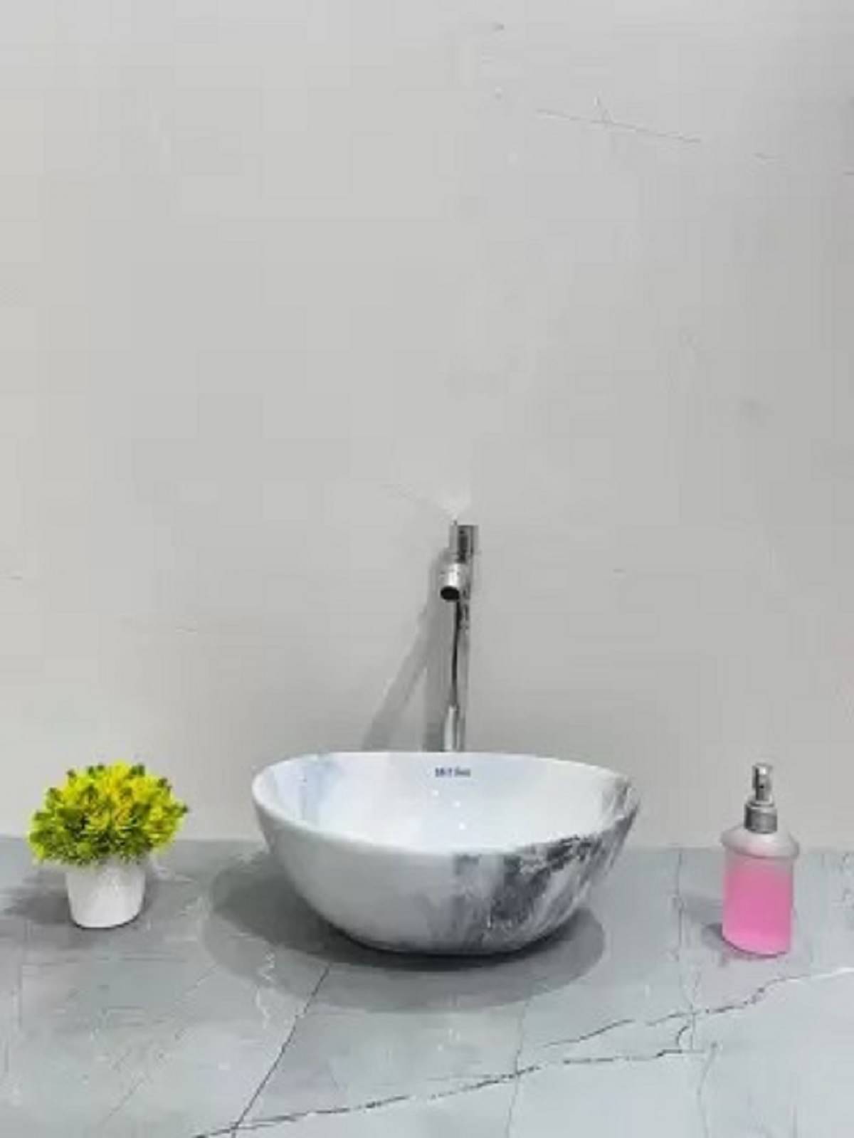     			MITILES White Ceramic Over Counter Wash Basins