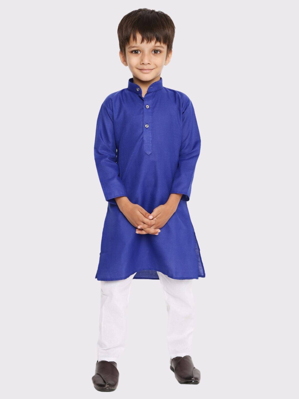    			Maharaja Pack of 1 Boys Cotton Blend ( Royal Blue )