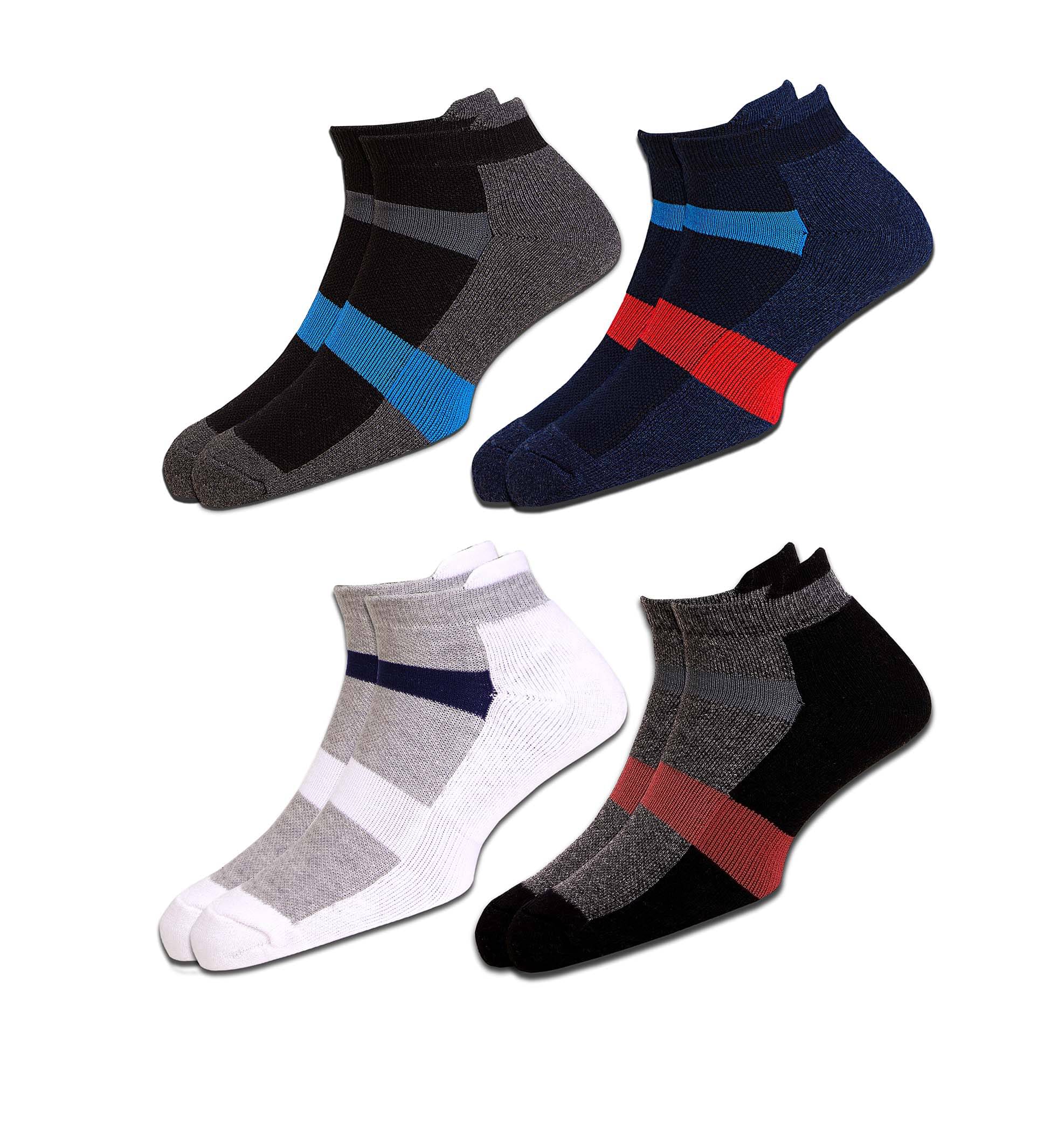    			RC. ROYAL CLASS - Cotton Men's Colorblock Multicolor Ankle Length Socks ( Pack of 4 )