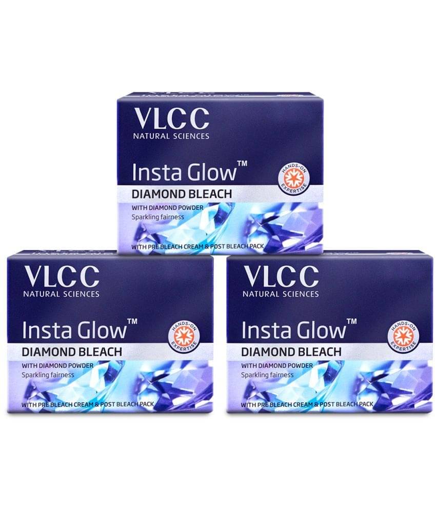 Vlcc Instaglow Diamond Bleach , 30G(Pack Of 3) Vlcc Instaglow Diamond Bleach , 30G(Pack Of 3)