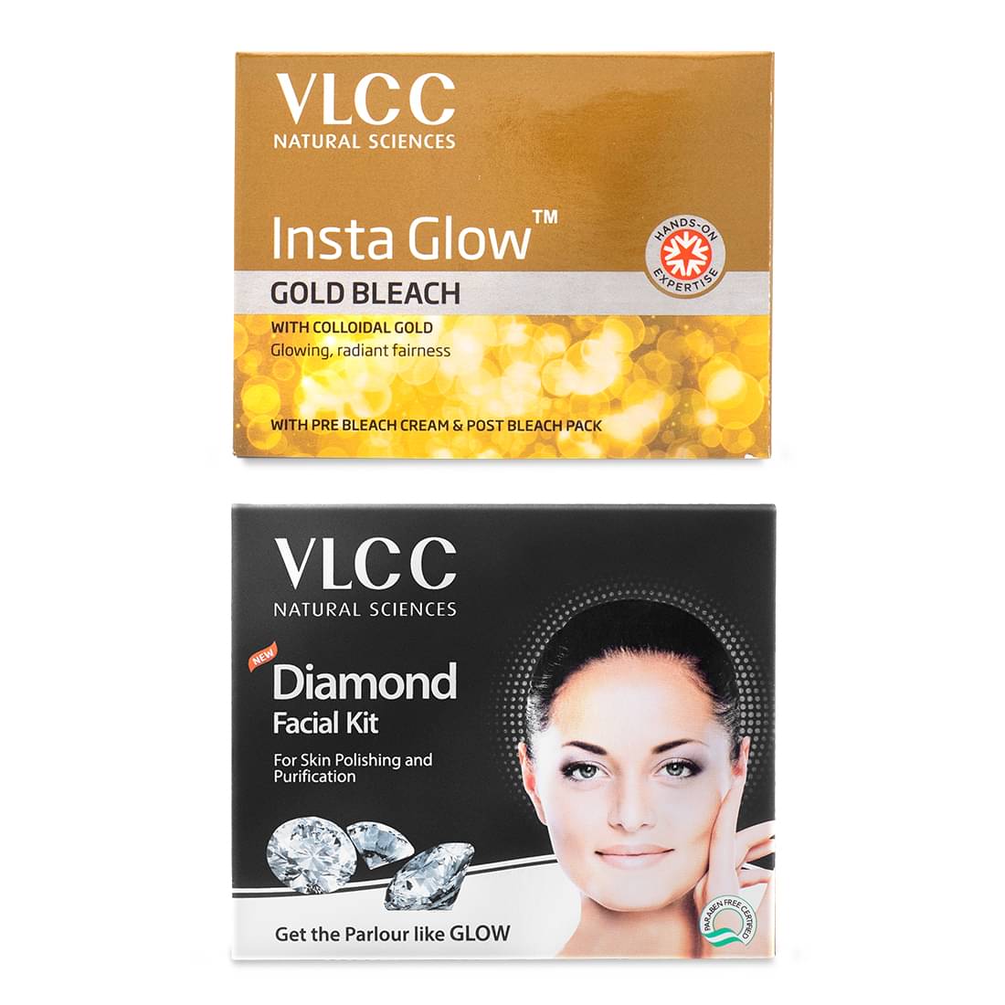 Vlcc Facial Kit Combo , Diamond Single Facial Kit ,60G & Instagoldglow Bleach ,30G(Pack Of 2) Vlcc Facial Kit Combo , Diamond Single Facial Kit ,60G & Instagoldglow Bleach ,30G(Pack Of 2)