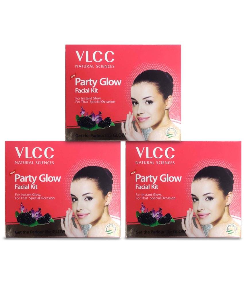     			Vlcc Partyglow Facial Kit , 60G(Pack Of 3)