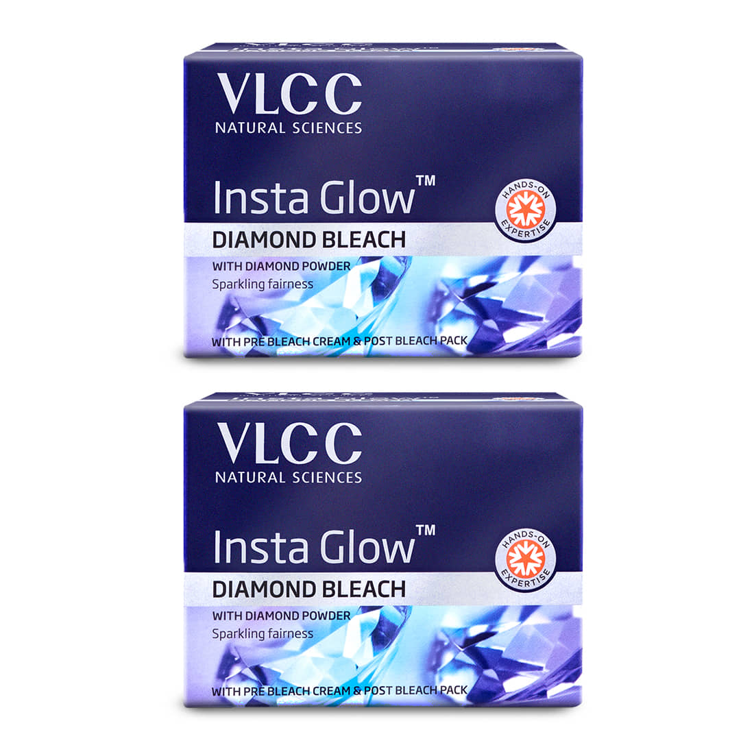 Vlcc Instaglow Diamond Bleach , 30G(Pack Of 2)