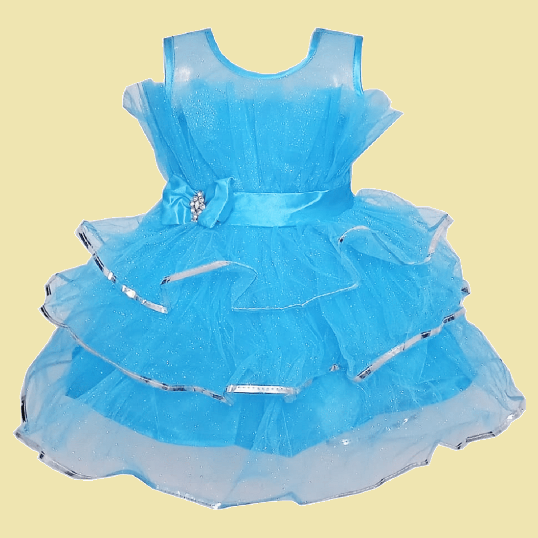     			harshvardhanmart.com Pack of 1 Baby Girls Net Frock ( Light Blue )